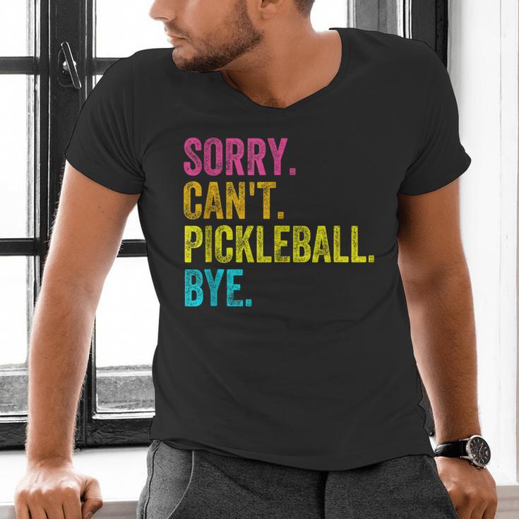 Sorry Can't Pickleball Bye Teacher Student Sport Men's V-Neck T-Shirt, gift for family, gift for coworker Sorry Can't Pickleball Bye Teacher Student Sport Men's V-Neck T-Shirt, gift for family, gift for coworker