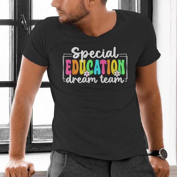 Special Education Dream Team Back To School SPED Teacher Men's V-Neck T-Shirt, gift for family, gift for coworker Special Education Dream Team Back To School SPED Teacher Men's V-Neck T-Shirt, gift for family, gift for coworker