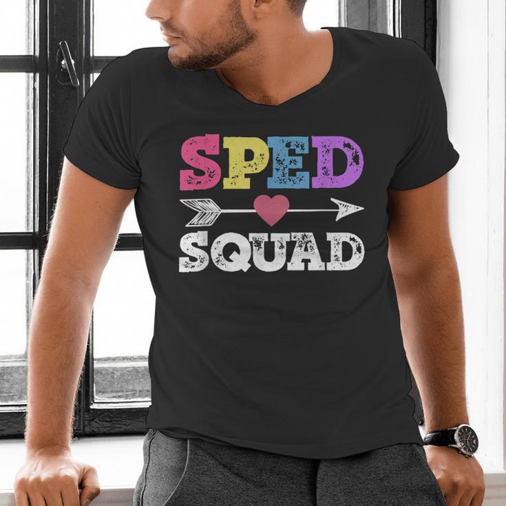 Special Education Squad Shirt SPED Squad Teacher's Day For Men Women Men's V-Neck T-Shirt, gift for family, gift for coworker Special Education Squad Shirt SPED Squad Teacher's Day For Men Women Men's V-Neck T-Shirt, gift for family, gift for coworker
