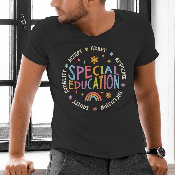 Special Education Teacher Autism Awareness For Men Women Men's V-Neck T-Shirt, gift for family, gift for coworker