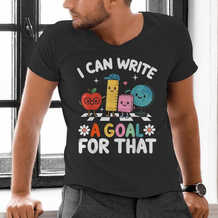 Special Education i Can Write a Goal For That Sped Teacher Men's V-Neck T-Shirt, gift for family, gift for coworker Special Education i Can Write a Goal For That Sped Teacher Men's V-Neck T-Shirt, gift for family, gift for coworker