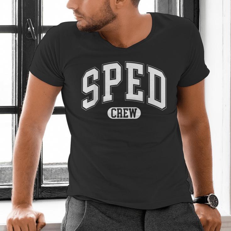 SPED Crew SPED Teacher Back To School For Women Men Men's V-Neck T-Shirt, gift for family, gift for coworker SPED Crew SPED Teacher Back To School For Women Men Men's V-Neck T-Shirt, gift for family, gift for coworker