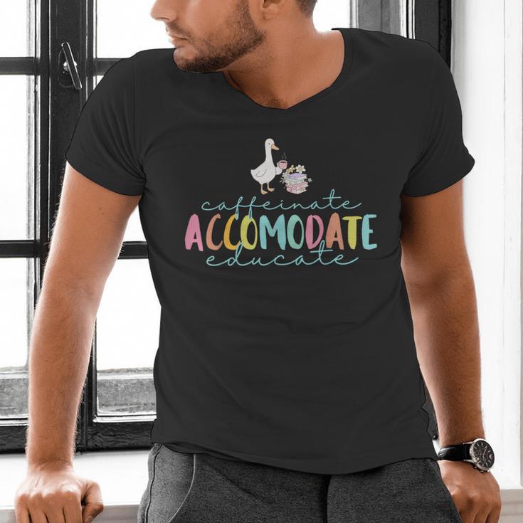 SPED Dream Team Teachers Special Education Silly Goose Men's V-Neck T-Shirt, gift for family, gift for coworker