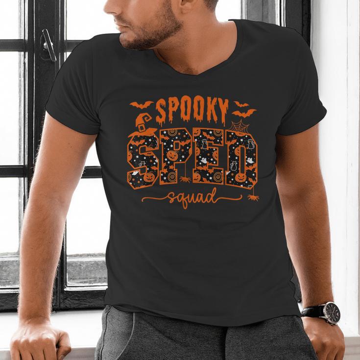 Sped Squad Team Special Education Teacher Halloween Men's V-Neck T-Shirt, gift for family, gift for coworker Sped Squad Team Special Education Teacher Halloween Men's V-Neck T-Shirt, gift for family, gift for coworker