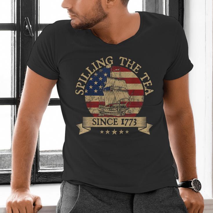 Spilling The Tea Since 1773 Vintage Us History Teacher Men's V-Neck T-Shirt, History Teacher Shirts, gift for family, gift for coworker Spilling The Tea Since 1773 Vintage Us History Teacher Men's V-Neck T-Shirt, History Teacher Shirts, gift for family, gift for coworker