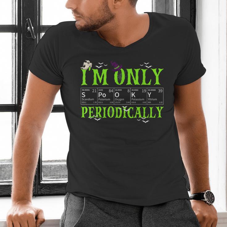 Only Spooky Periodically Halloween Chemistry Teacher Men Women Men's V-Neck T-Shirt, gift for family, gift for coworker Only Spooky Periodically Halloween Chemistry Teacher Men Women Men's V-Neck T-Shirt, gift for family, gift for coworker