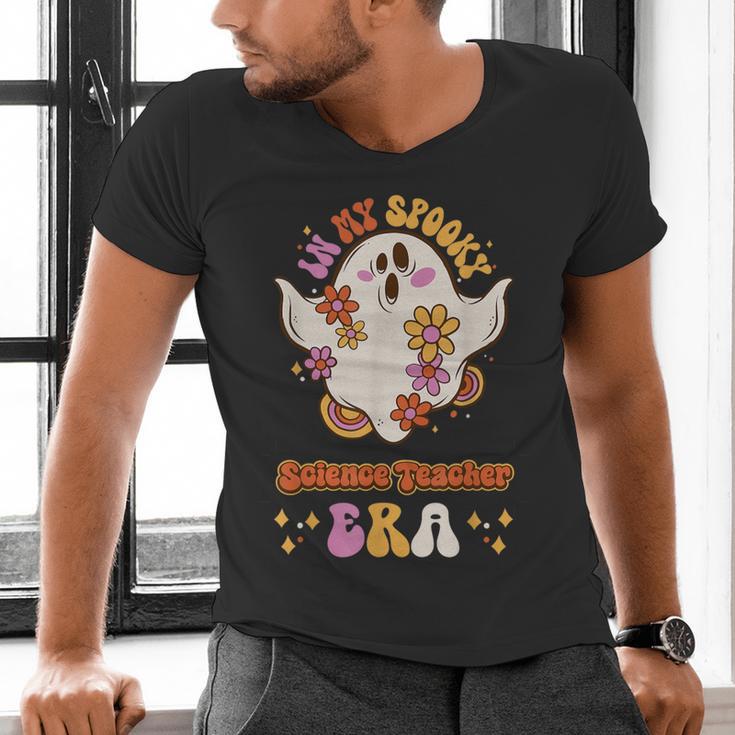 In My Spooky Science Teacher Era Occupational Haunts Men's V-Neck T-Shirt, Science Teacher Shirts, gift for family, gift for coworker In My Spooky Science Teacher Era Occupational Haunts Men's V-Neck T-Shirt, Science Teacher Shirts, gift for family, gift for coworker