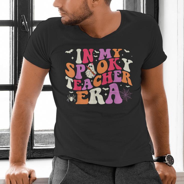 In My Spooky Teacher Era Halloween Teacher Back To School Men's V-Neck T-Shirt, gift for family, gift for coworker In My Spooky Teacher Era Halloween Teacher Back To School Men's V-Neck T-Shirt, gift for family, gift for coworker