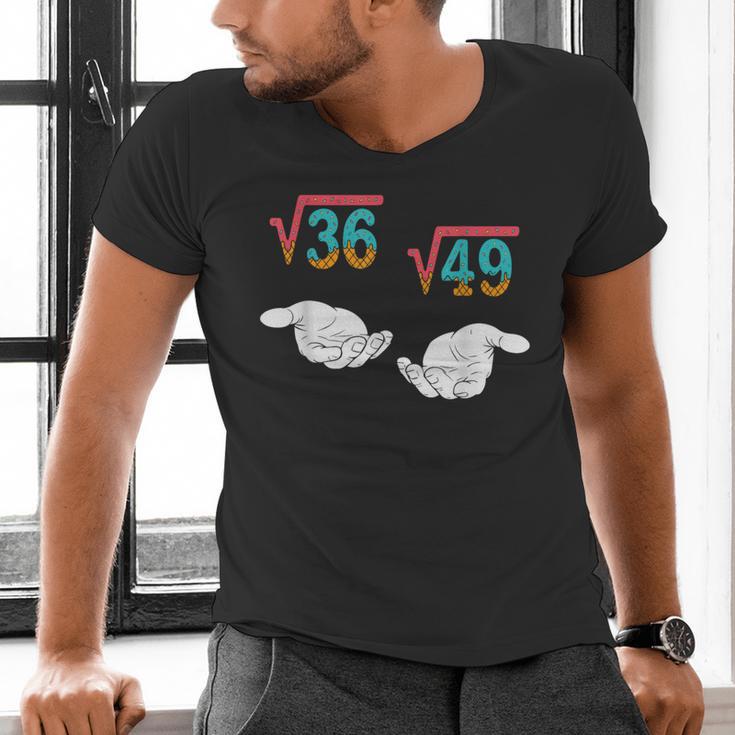 Square Root 36 49 Meme 67 Ice Cream Drip Math Teacher Tee Men's V-Neck T-Shirt, gift for family, gift for coworker Square Root 36 49 Meme 67 Ice Cream Drip Math Teacher Tee Men's V-Neck T-Shirt, gift for family, gift for coworker