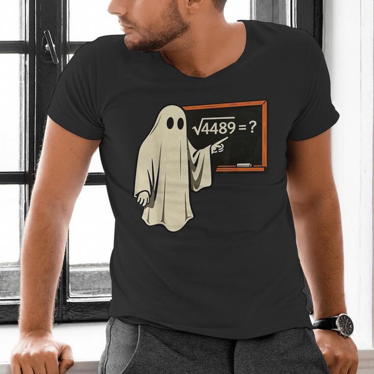 Square Root 67 Ghost Math Teacher 4489 Meme Halloween Men's V-Neck T-Shirt, gift for family, gift for coworker Square Root 67 Ghost Math Teacher 4489 Meme Halloween Men's V-Neck T-Shirt, gift for family, gift for coworker