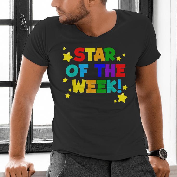 Star Of The Week Cheerful Recognition Student Teachers Class Men Women Kids Men's V-Neck T-Shirt, gift for family, gift for coworker Star Of The Week Cheerful Recognition Student Teachers Class Men Women Kids Men's V-Neck T-Shirt, gift for family, gift for coworker
