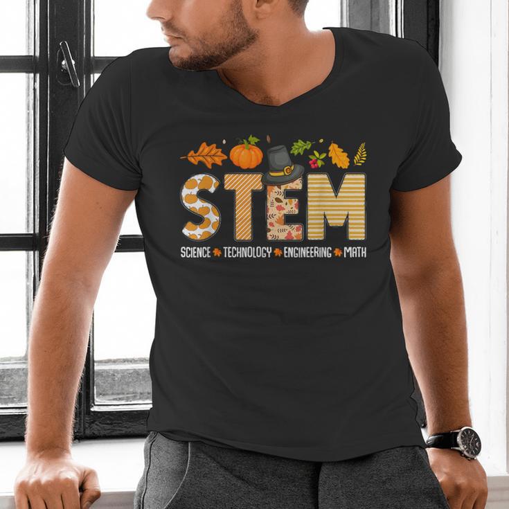 STEM Teacher Thanksgiving Grateful Educator Science Class Men's V-Neck T-Shirt, Science Teacher Shirts, gift for family, gift for coworker