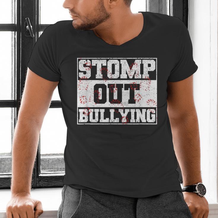 Stomp Out Bullying Back To School Education Teacher Men's V-Neck T-Shirt, gift for family, gift for coworker Stomp Out Bullying Back To School Education Teacher Men's V-Neck T-Shirt, gift for family, gift for coworker