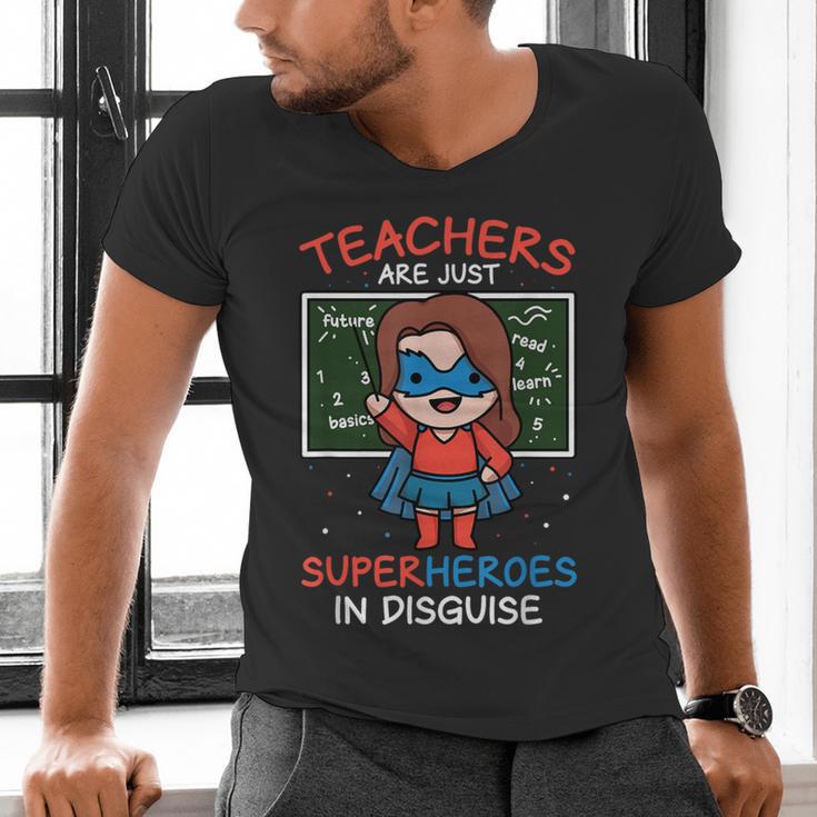 Super Hero Teacher Superheroes In Disguise Men's V-Neck T-Shirt, Super Teacher Shirts, gift for family, gift for coworker Super Hero Teacher Superheroes In Disguise Men's V-Neck T-Shirt, Super Teacher Shirts, gift for family, gift for coworker