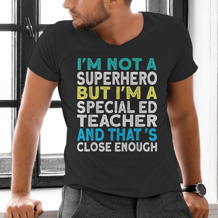 Superhero & Special Education Teacher Men Women Men's V-Neck T-Shirt, gift for family, gift for coworker Superhero & Special Education Teacher Men Women Men's V-Neck T-Shirt, gift for family, gift for coworker