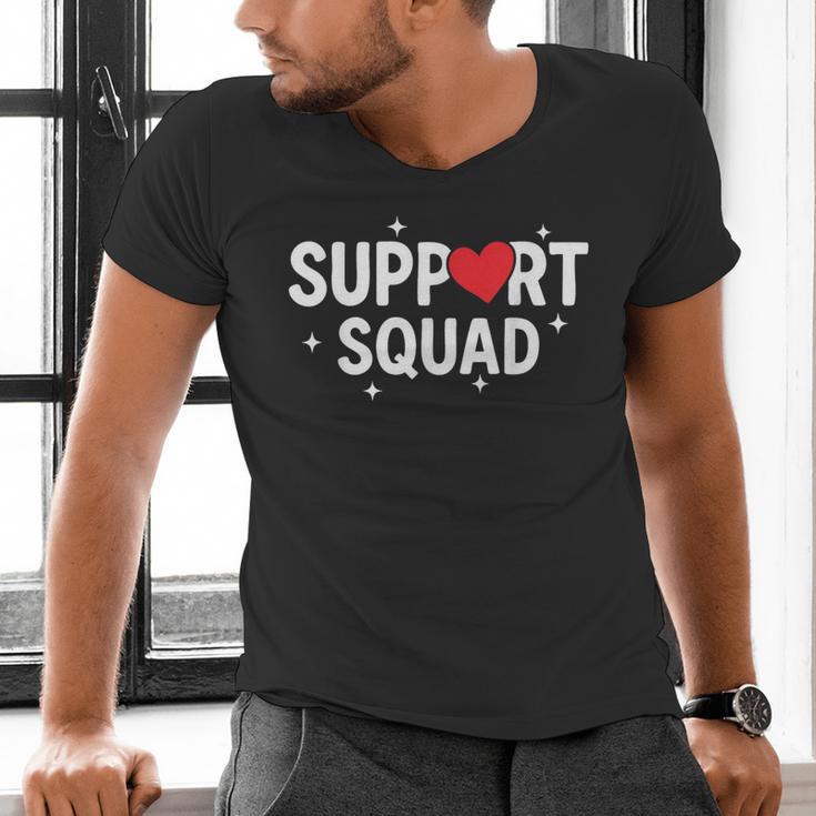 Support Squad Cute Heart Supportive Teacher Team Member Men's V-Neck T-Shirt, gift for family, gift for coworker Support Squad Cute Heart Supportive Teacher Team Member Men's V-Neck T-Shirt, gift for family, gift for coworker