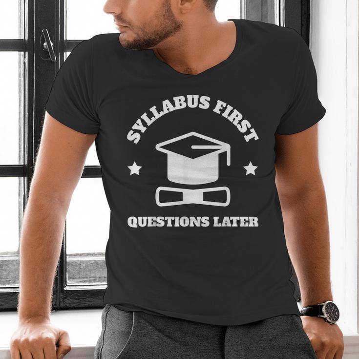 SYLLABUS PROFESSOR TEACHER Men's V-Neck T-Shirt, gift for family, gift for coworker SYLLABUS PROFESSOR TEACHER Men's V-Neck T-Shirt, gift for family, gift for coworker