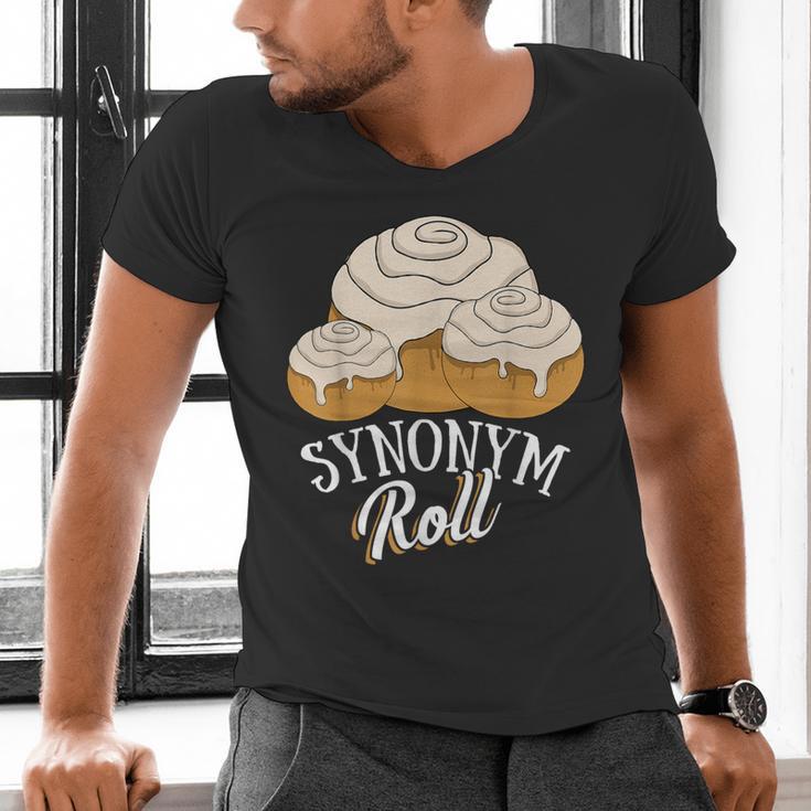 Synonym Roll Teacher And Grammar Geeks Pun For Men Women Kids Men's V-Neck T-Shirt, gift for family, gift for coworker Synonym Roll Teacher And Grammar Geeks Pun For Men Women Kids Men's V-Neck T-Shirt, gift for family, gift for coworker