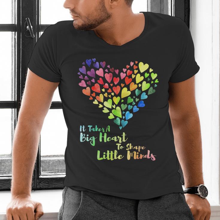 It Takes A Big Heart To Shape Little Minds Teacher Student Men Women Kids Men's V-Neck T-Shirt, gift for family, gift for coworker It Takes A Big Heart To Shape Little Minds Teacher Student Men Women Kids Men's V-Neck T-Shirt, gift for family, gift for coworker