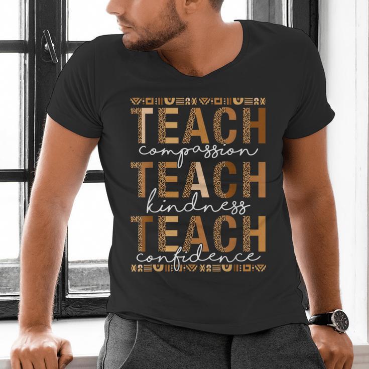 Teach Compassion Kindness Confidence History Teacher Men's V-Neck T-Shirt, History Teacher Shirts, gift for family, gift for coworker Teach Compassion Kindness Confidence History Teacher Men's V-Neck T-Shirt, History Teacher Shirts, gift for family, gift for coworker