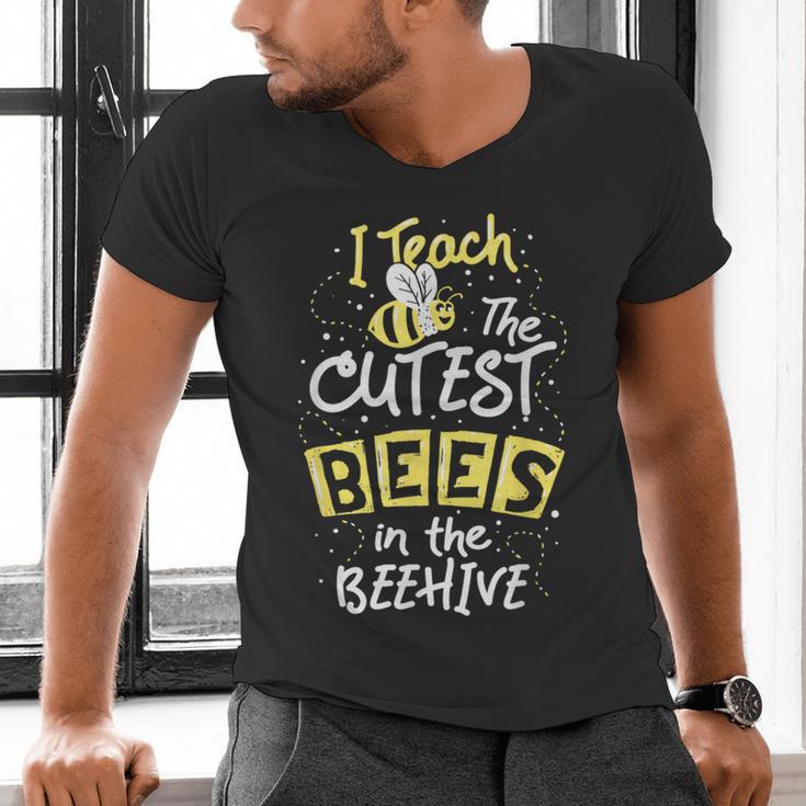 I Teach The Cutest Bees In The Beehive Kindergarten Teacher Men's V-Neck T-Shirt, gift for family, gift for coworker I Teach The Cutest Bees In The Beehive Kindergarten Teacher Men's V-Neck T-Shirt, gift for family, gift for coworker