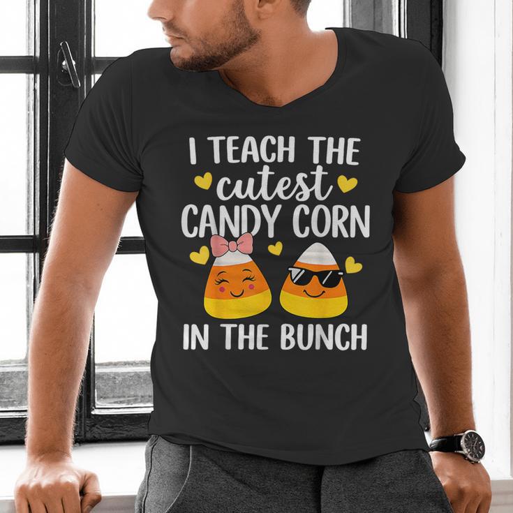 I Teach The Cutest Candy Corn In The Bunch Teacher Halloween Men's V-Neck T-Shirt, gift for family, gift for coworker I Teach The Cutest Candy Corn In The Bunch Teacher Halloween Men's V-Neck T-Shirt, gift for family, gift for coworker