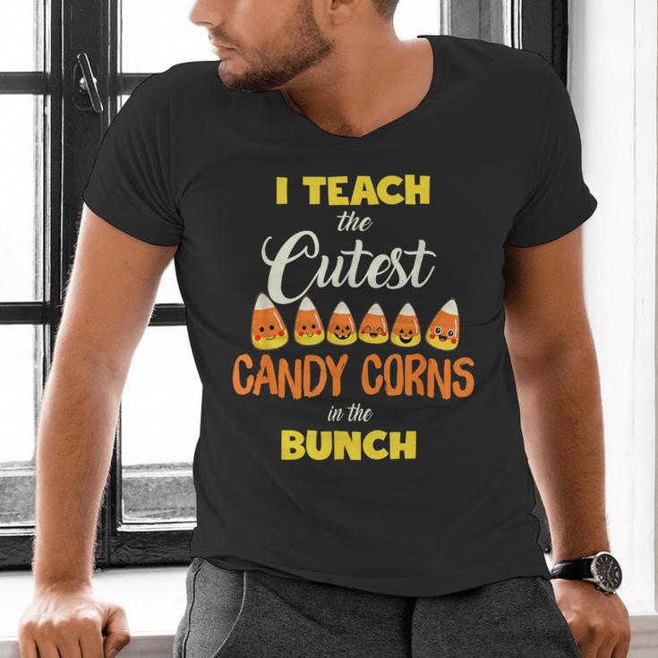 I Teach The Cutest Candy Corn In The Patch Teacher Halloween Men's V-Neck T-Shirt, gift for family, gift for coworker I Teach The Cutest Candy Corn In The Patch Teacher Halloween Men's V-Neck T-Shirt, gift for family, gift for coworker