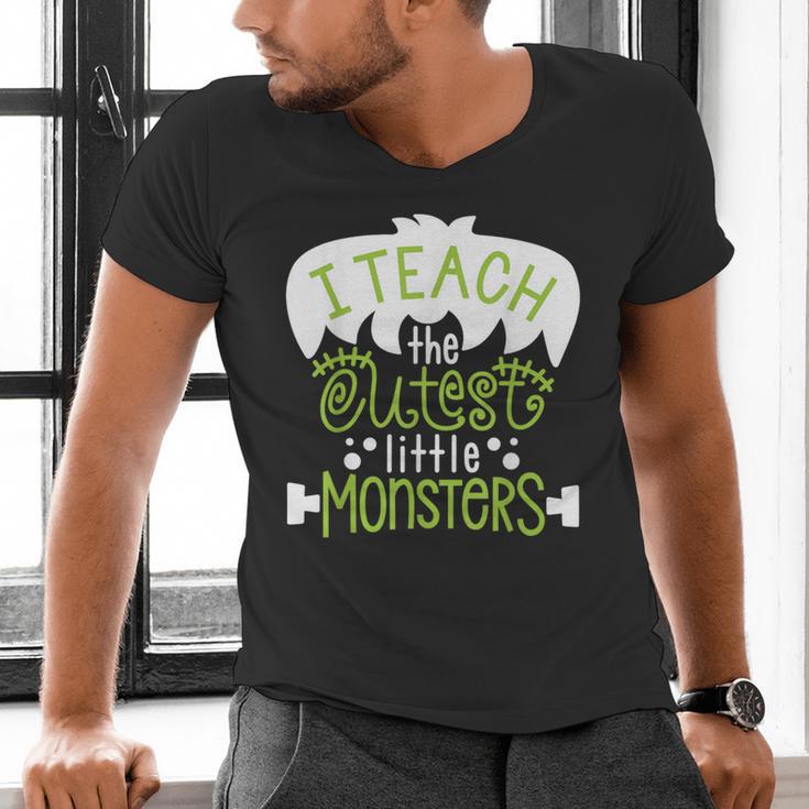 I Teach The Cutest Little Monsters Halloween Teacher Spooky Men's V-Neck T-Shirt, gift for family, gift for coworker I Teach The Cutest Little Monsters Halloween Teacher Spooky Men's V-Neck T-Shirt, gift for family, gift for coworker