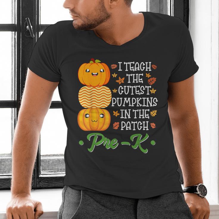 I Teach Cutest Pumpkins In Patch Thanksgiving Teacher Pre-K For Men Women Men's V-Neck T-Shirt, gift for family, gift for coworker I Teach Cutest Pumpkins In Patch Thanksgiving Teacher Pre-K For Men Women Men's V-Neck T-Shirt, gift for family, gift for coworker