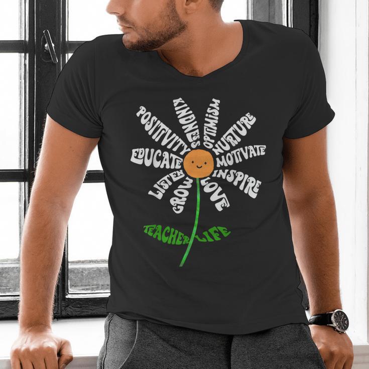 Teach Love Inspire Teachers Inspirational Flower Teachers Men's V-Neck T-Shirt, gift for family, gift for coworker Teach Love Inspire Teachers Inspirational Flower Teachers Men's V-Neck T-Shirt, gift for family, gift for coworker