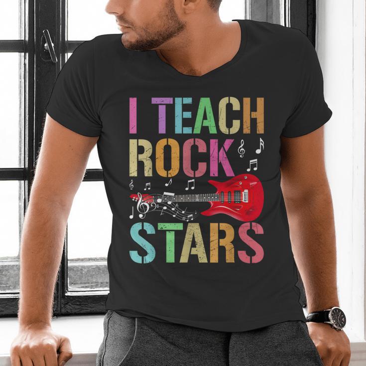 I Teach Rockstars Band Vibes Teacher Rocks My Music Teaching Men's V-Neck T-Shirt, gift for family, gift for coworker I Teach Rockstars Band Vibes Teacher Rocks My Music Teaching Men's V-Neck T-Shirt, gift for family, gift for coworker