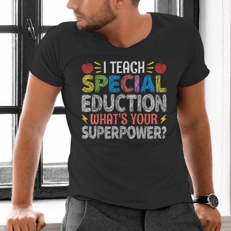 I Teach Special Education SPED Special Education Teacher For Men Women Men's V-Neck T-Shirt, gift for family, gift for coworker