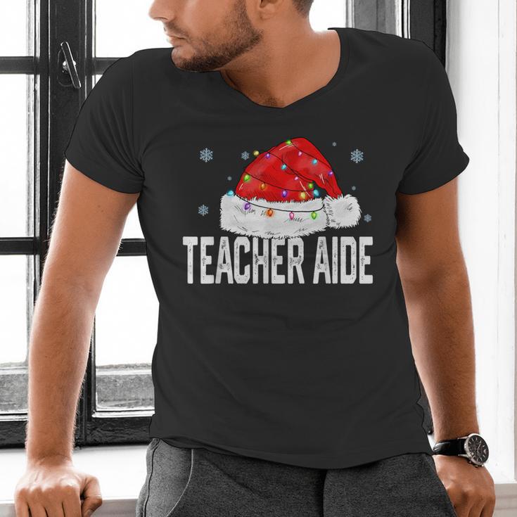 Teacher Aide Christmas Women Family Matching Group Xmas Men's V-Neck T-Shirt, gift for family, gift for coworker Teacher Aide Christmas Women Family Matching Group Xmas Men's V-Neck T-Shirt, gift for family, gift for coworker
