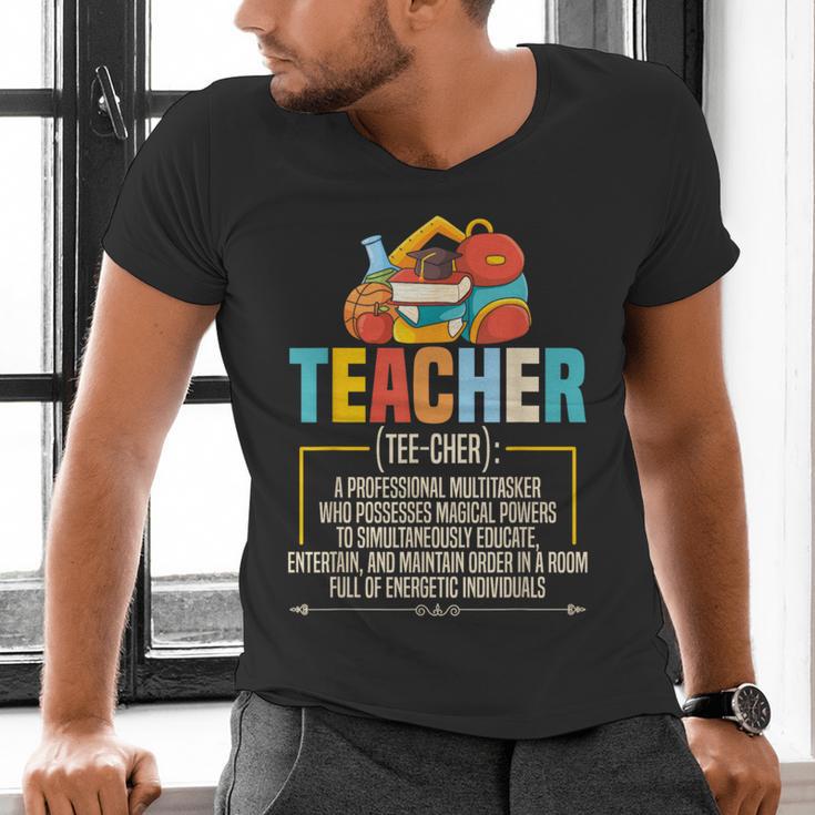 Teacher Definition Teaching School Teacher Men Women Men's V-Neck T-Shirt, gift for family, gift for coworker Teacher Definition Teaching School Teacher Men Women Men's V-Neck T-Shirt, gift for family, gift for coworker