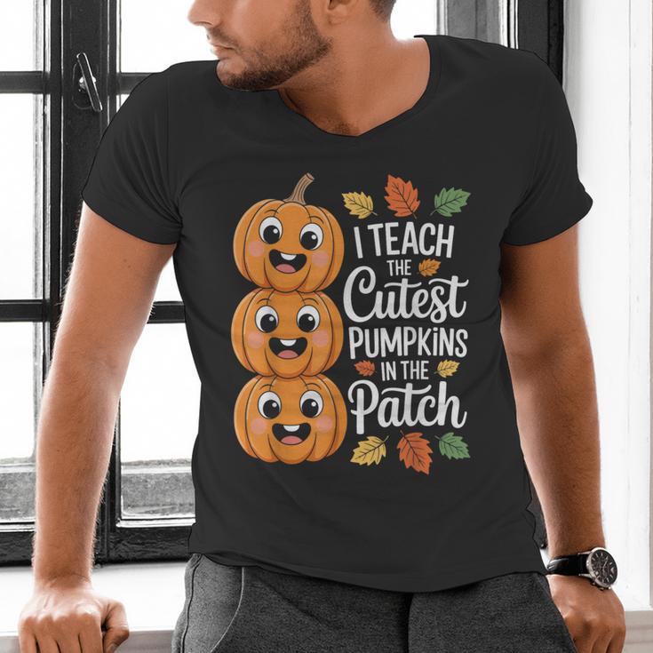 Teacher Halloween Tshirts I Teach The Cutest Pumpkins Men's V-Neck T-Shirt, gift for family, gift for coworker Teacher Halloween Tshirts I Teach The Cutest Pumpkins Men's V-Neck T-Shirt, gift for family, gift for coworker