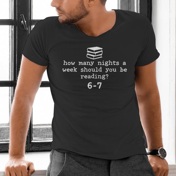 Teacher Haunted By 6-7 Halloween 6 7 Reading Book 67 Men's V-Neck T-Shirt, gift for family, gift for coworker