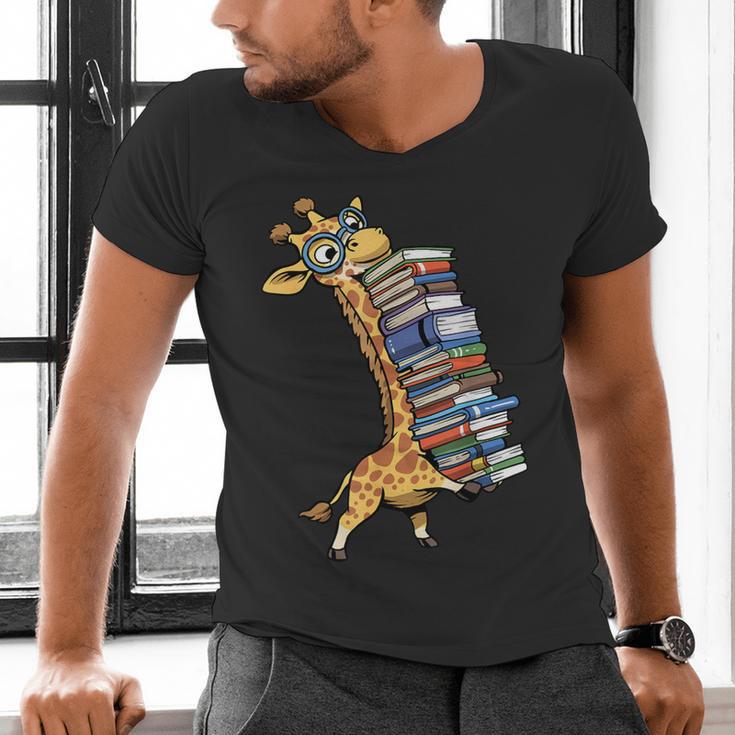 Teacher Shirt Giraffe Holding Books Bookworm Librarian Men's V-Neck T-Shirt, gift for family, gift for coworker Teacher Shirt Giraffe Holding Books Bookworm Librarian Men's V-Neck T-Shirt, gift for family, gift for coworker