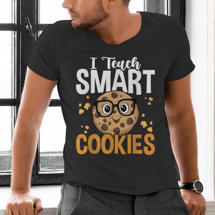 Teacher I Teach Smart Cookies Nerd Men's V-Neck T-Shirt, gift for family, gift for coworker Teacher I Teach Smart Cookies Nerd Men's V-Neck T-Shirt, gift for family, gift for coworker
