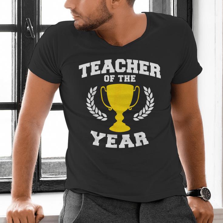 Teacher Of The Year For Men Women Men's V-Neck T-Shirt, gift for family, gift for coworker Teacher Of The Year For Men Women Men's V-Neck T-Shirt, gift for family, gift for coworker