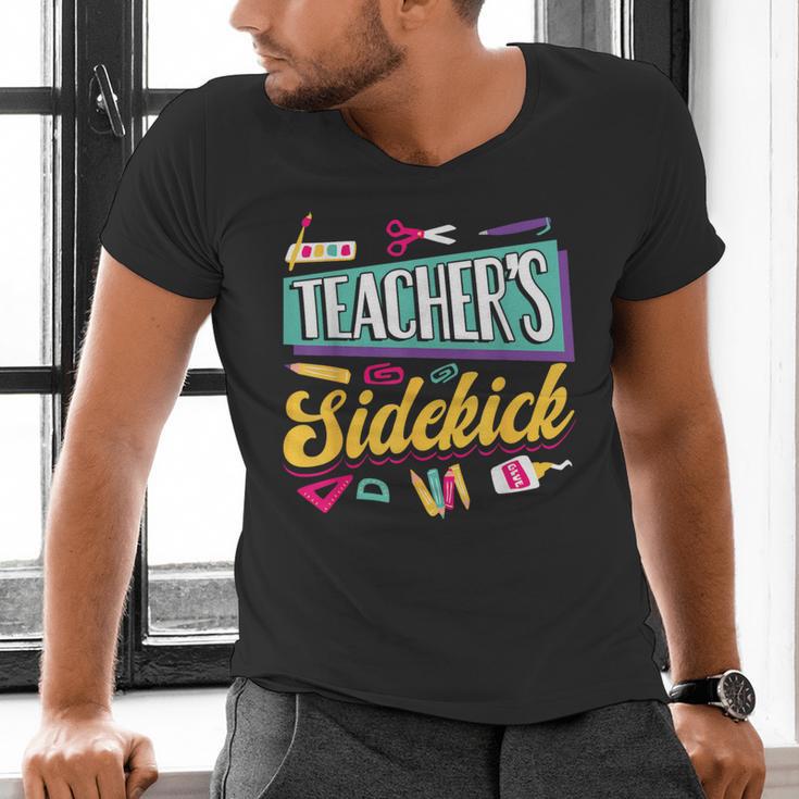 Teacher's Sidekick Teacher Assisting Teaching Assistant Men's V-Neck T-Shirt, gift for family, gift for coworker Teacher's Sidekick Teacher Assisting Teaching Assistant Men's V-Neck T-Shirt, gift for family, gift for coworker