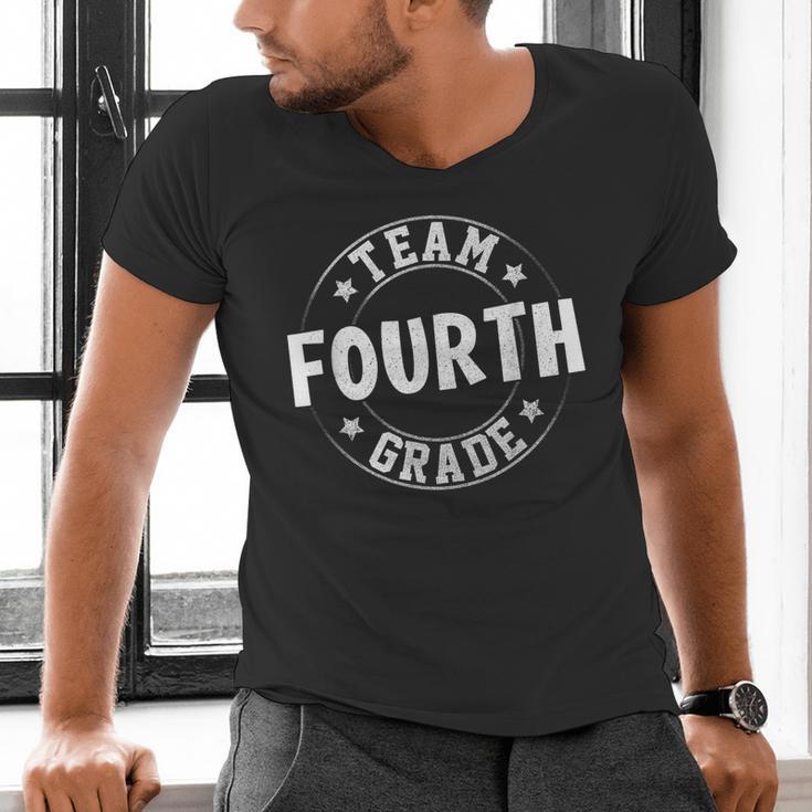 Team Fourth Grade Teacher Student Back To School 4th Grade Men's V-Neck T-Shirt, 4th Grade Teacher Shirts, gift for family, gift for coworker Team Fourth Grade Teacher Student Back To School 4th Grade Men's V-Neck T-Shirt, 4th Grade Teacher Shirts, gift for family, gift for coworker