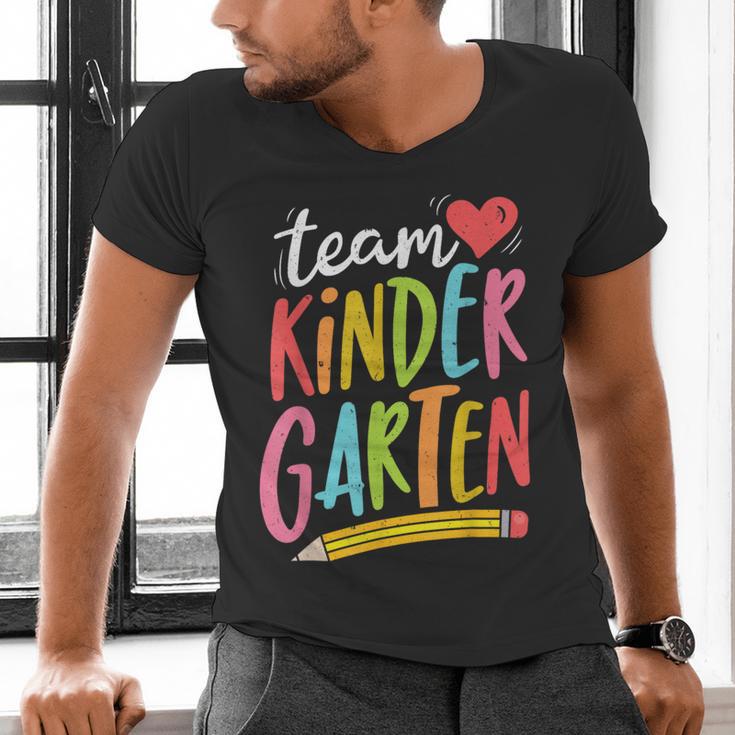 Team Kindergarten Teacher Student Back To School Men's V-Neck T-Shirt, gift for family, gift for coworker Team Kindergarten Teacher Student Back To School Men's V-Neck T-Shirt, gift for family, gift for coworker
