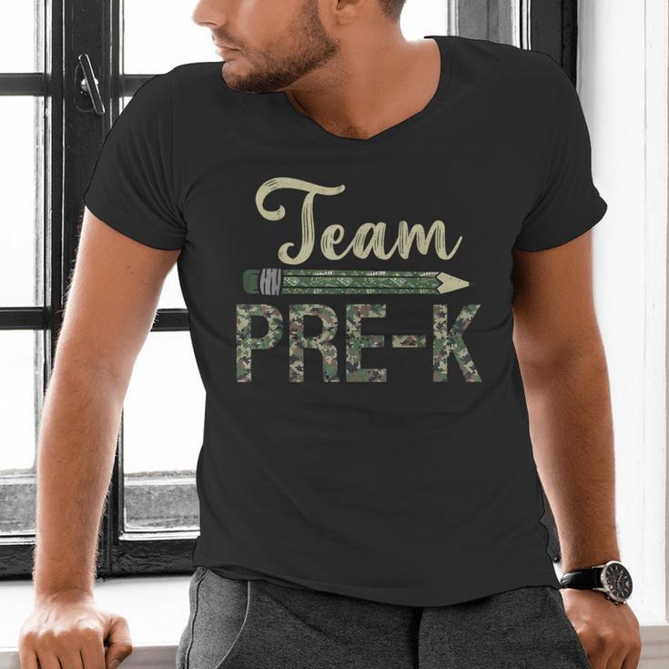 Team Pre-K Camo Pre-K Teacher Camouflage Men's V-Neck T-Shirt, gift for family, gift for coworker Team Pre-K Camo Pre-K Teacher Camouflage Men's V-Neck T-Shirt, gift for family, gift for coworker