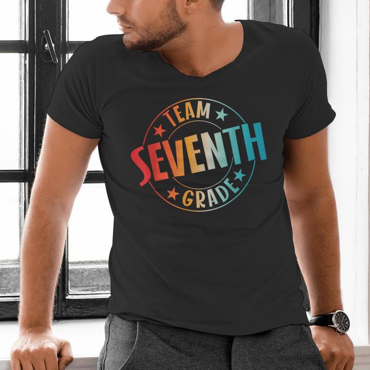 Team Seventh Grade Teacher Student Back To School 7th Grade Men's V-Neck T-Shirt, gift for family, gift for coworker Team Seventh Grade Teacher Student Back To School 7th Grade Men's V-Neck T-Shirt, gift for family, gift for coworker