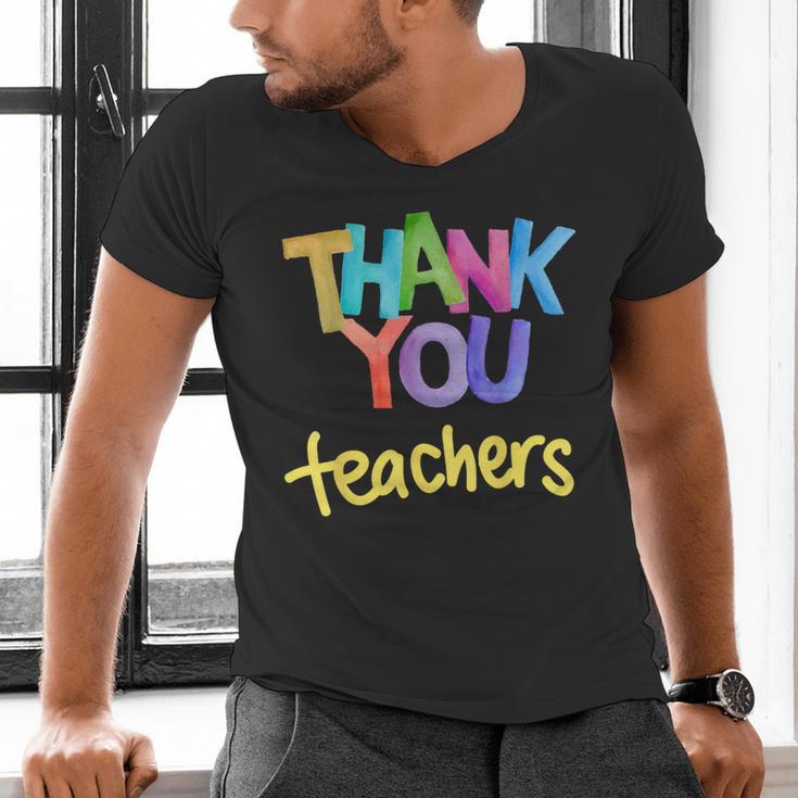 Thank You Teacher Appreciation Graduation Men Women Girls Kids Men's V-Neck T-Shirt, gift for family, gift for coworker Thank You Teacher Appreciation Graduation Men Women Girls Kids Men's V-Neck T-Shirt, gift for family, gift for coworker