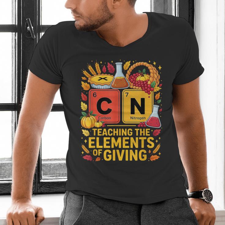 Thanksgiving 67 Meme Science Teacher Periodic Table Women Men's V-Neck T-Shirt, Science Teacher Shirts, gift for family, gift for coworker