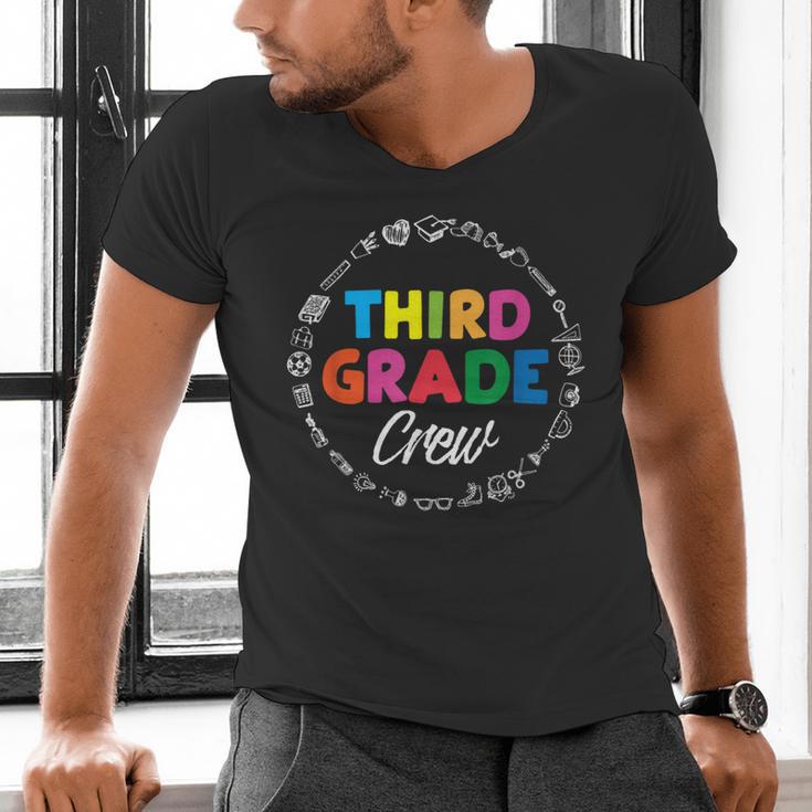 Third Grade Crew First Day Of School 3rd Grade Teacher Men's V-Neck T-Shirt, First Grade Teacher Shirts, gift for family, gift for coworker Third Grade Crew First Day Of School 3rd Grade Teacher Men's V-Neck T-Shirt, First Grade Teacher Shirts, gift for family, gift for coworker