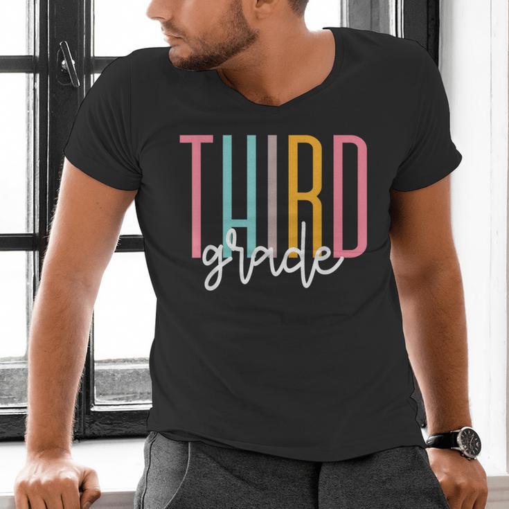 Third Grade Girls Boys Teacher Team 3rd Grade Squad Men's V-Neck T-Shirt, gift for family, gift for coworker Third Grade Girls Boys Teacher Team 3rd Grade Squad Men's V-Neck T-Shirt, gift for family, gift for coworker