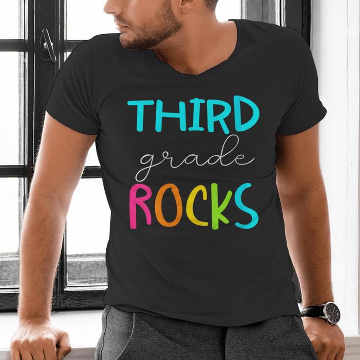 Third Grade Rocks Shirt Team 3rd Grade Teacher Men's V-Neck T-Shirt, gift for family, gift for coworker Third Grade Rocks Shirt Team 3rd Grade Teacher Men's V-Neck T-Shirt, gift for family, gift for coworker