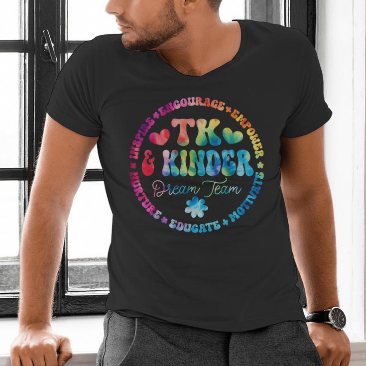 TK & Kinder Dream Team Transitional Kindergarten Teacher Men's V-Neck T-Shirt, gift for family, gift for coworker